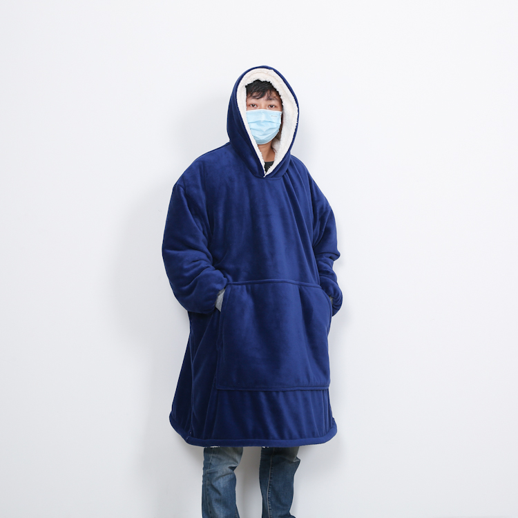 Plush Friends TV Robe Sherpa Wearable Fleece Hoodie Blanket Custom With Sleeves Wholesale