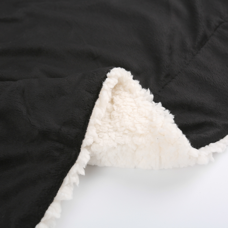 Customizable Oem Super Soft Plush Double Layer Mink Sherpa Fleece Blanket Supplier