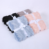 Luxury Thick Modern Double Layer Jacquard Pv Sherpa Blanket Throw Fleece Factory Wholesale 