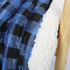 Cheap Plaid Design Custom Mink Knit Soft Sherpa Fleece Print Blanket Supplier 